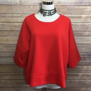 Loft Boxy Pullover with Side Zip